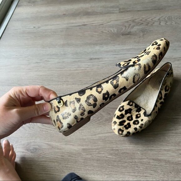 UGG Women's Alloway Leopard Print Slipper Size 7 Soft Lining Slip Ons - Picture 5 of 10